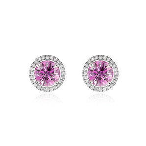《圓 • 緣》粉紅寶石耳環 - WILLS JEWELLERY