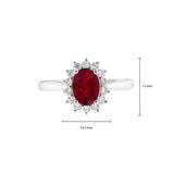 《天使 • 圍石》戴安娜橢圓紅寶石 - WILLS JEWELLERY