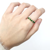 梨形沙弗萊石戒指 - WILLS JEWELLERY
