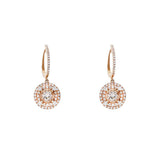 摩根石垂吊雙層圍石鑽石耳環 - WILLS JEWELLERY