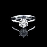 經典六爪皇冠鑲石鑽石戒指款式 - WILLS JEWELLERY