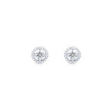 圓緣耳環.鑽石 - WILLS JEWELLERY