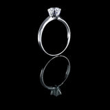 經典六爪皇冠劍脊鑽石戒指款式 - WILLS JEWELLERY