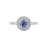 《圓 • 緣》藍寶石雙鑽戒指 - WILLS JEWELLERY