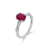波浪・紅寶石鑽石戒指 - WILLS JEWELLERY