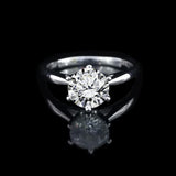 經典六爪大教堂式鑽石戒指款式 - WILLS JEWELLERY