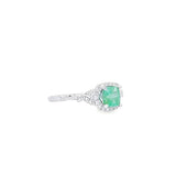 紐結戒指.銅綠色綠寶石 - WILLS JEWELLERY