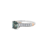 宮廷風戒指 · 天然無燒綠色藍寶石 - WILLS JEWELLERY