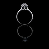 經典四爪花樣大教堂式刀肶鑽石戒指款式 - WILLS JEWELLERY