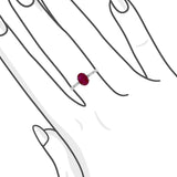 波浪・紅寶石鑽石戒指 - WILLS JEWELLERY