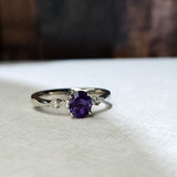 小水滴戒指 · 紫色藍寶石 - WILLS JEWELLERY