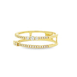 二重奏雙行鑽石線戒 - WILLS JEWELLERY