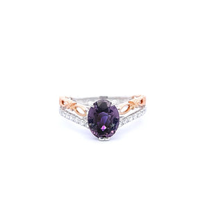 雙色戒指.紫色尖晶石 - WILLS JEWELLERY