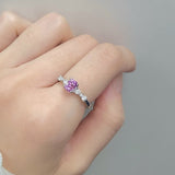 蝴蝶結戒指.粉紅色藍寶石 - WILLS JEWELLERY