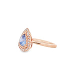 三角形戒指 · 天藍色藍寶石 - WILLS JEWELLERY