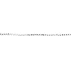 現代圓形鑽石白金手鏈 - WILLS JEWELLERY