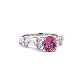 四葉草戒指 · 粉橙色藍寶石 - WILLS JEWELLERY