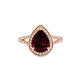 火焰石榴石(Pyrope Garnet)復古戒指 - WILLS JEWELLERY