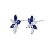 Season・藍寶石拼鑽石耳環 - WILLS JEWELLERY