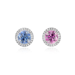 《圓 • 緣》粉紅x藍寶石頸鏈 - WILLS JEWELLERY