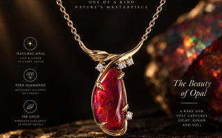 凝住一抹火光：Fire Opal 火蛋白石吊墜項鏈鑑賞