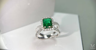 款式鑒賞 ~ 贊比亞 · 祖母綠形切割綠寶石戒指 - WILLS JEWELLERY