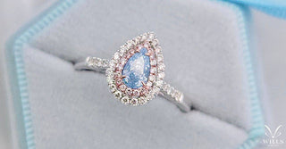 彩鑽鑒賞 - 悠揚天藍 · 梨形切割藍鑽戒指 - WILLS JEWELLERY