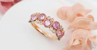 款式鑒賞  -  櫻花物語 · 粉紅藍寶石戒指 - WILLS JEWELLERY