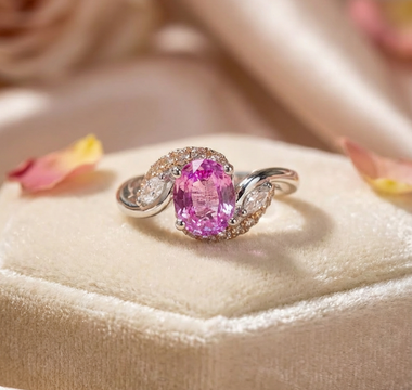 WILLS款式鑑賞-五萬分之一的奇蹟：Unheated Padparadscha 帕帕拉恰藍寶石鑽戒