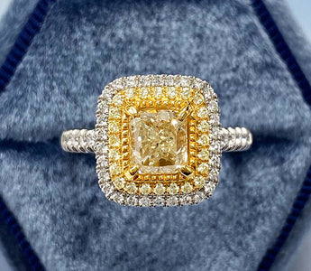 WILLS 款式鑒賞 ~ 1.32ct黃鑽教堂式戒指 - WILLS JEWELLERY