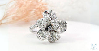 WILLS 款式鑒賞 ~ 花辰月夕．鑽石戒指 - WILLS JEWELLERY