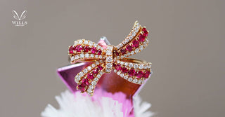 WILLS 款式鑒賞 ~ 聖誕特別篇 - 紅寶石蝴蝶結戒指 - WILLS JEWELLERY