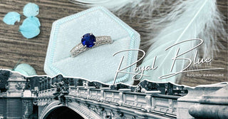 WILLS 款式鑒賞 ~ 歐式美學，皇家藍圓形藍寶石鑲鑽戒指 - WILLS JEWELLERY