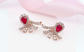 WILLS 款式鑒賞 ~ 紅翼耳環 ·  鴿血紅紅寶石 - WILLS JEWELLERY