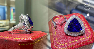 WILLS 款式鑒賞 ~皇者級21ct三角坦桑石兩戴式珠寶 - WILLS JEWELLERY