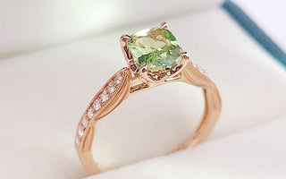 WILLS 款式鑒賞 ~ Grossularite 無燒薄荷色石榴石 ·  古典戒指 - WILLS JEWELLERY