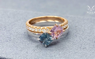 WILLS 款式鑒賞 ~ 天生一對 • 藍與粉尖晶石 - WILLS JEWELLERY