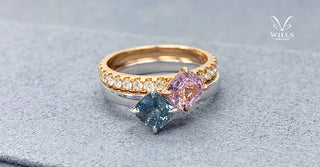 WILLS 款式鑒賞 ~ 天生一對 • 藍與粉尖晶石 - WILLS JEWELLERY