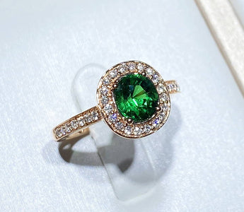 WILLS 款式鑒賞 ~ 復古風蛋形無燒沙弗萊石戒指 - WILLS JEWELLERY