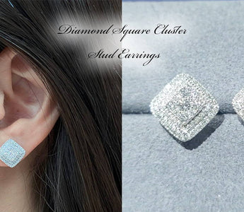 WILLS 新貨速遞 ~ 華麗四方鑲鑽耳環 - WILLS JEWELLERY