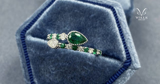 WILLS 款式鑒賞 ~ 綠寶石&鑽石．開口秘戒 - WILLS JEWELLERY