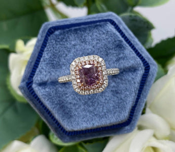 WILLS 款式鑒賞 ~ 彩鑽珍品，深彩紫粉鑽石戒指 - WILLS JEWELLERY