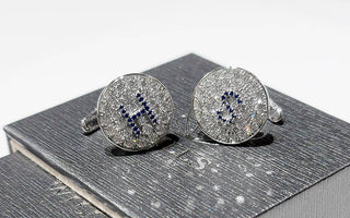 WILLS 款式鑒賞 ~ 藍寶石鑽石袖口鈕 - WILLS JEWELLERY