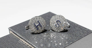 WILLS 款式鑒賞 ~ 藍寶石鑽石袖口鈕 - WILLS JEWELLERY