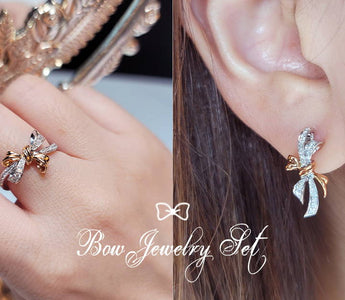 WILLS 新貨速遞 ~ 雙色絲帶結珠寶套裝 - WILLS JEWELLERY