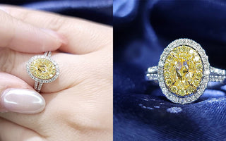 WILLS 款式鑒賞 ~ 雙行圍石戒指 · 梨形黃鑽 - WILLS JEWELLERY