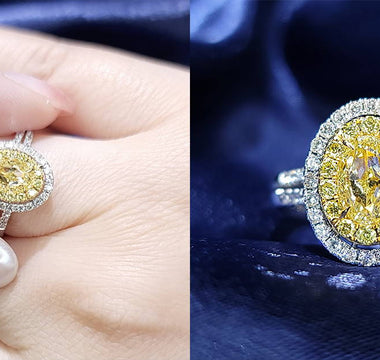 WILLS 款式鑒賞 ~ 雙行圍石戒指 · 梨形黃鑽 - WILLS JEWELLERY