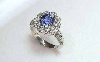 WILLS 款式鑒賞 ~ 圍鑽戒指．薰衣草藍色藍寶石 - WILLS JEWELLERY