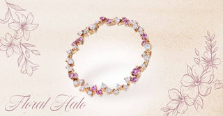 WILLS 新貨速遞 ~ 花環粉寶石鑽石吊墜 - WILLS JEWELLERY