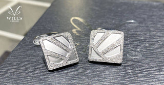 WILLS 款式鑒賞~ 男士鑽石方形袖口鈕 - WILLS JEWELLERY